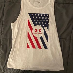 USA Mens Med. Under Armour tank top